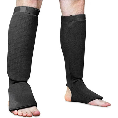 Foot Protection Boxing Shin Guards Non-slip Wear Resistant Instep Ankle Protector Durable Leg Support Kickboxing Pad Training
