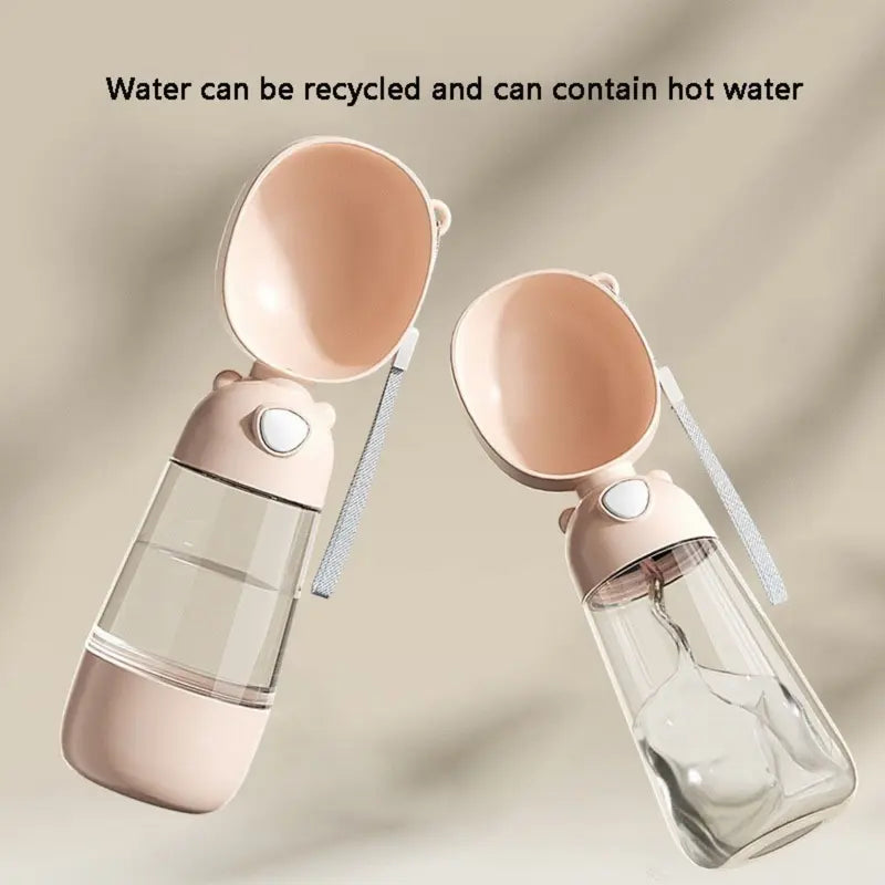 𝙍𝙚𝙢𝙞𝙛𝙖®⭐🐶🐈‍⬛Practical 2-in-1 Pet Bottle: Dual Compartments for Water & Food – Perfect for On-the-Go Adventures 🇦🇺 (Copy)